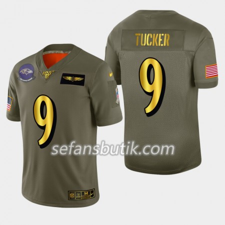 Baltimore Ravens Tröjor Justin Tucker 9 Nike 2019 Salute to Service 100th - Herr Baltimore Ravens Tröjor Justin Tucker 9 Nike 2019 Salute to Service 100th - Herr